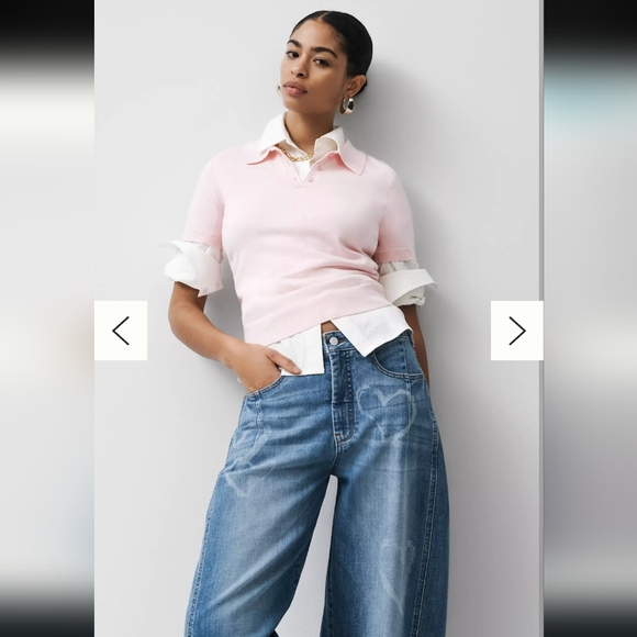 The Kenna Mid-Rise Heritage Barrel Jeans by Pilcro: Icon Edition HEART JEANS - Picture 3 of 16